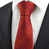 Kuss Krawatte New Red Burgund Diamant-Muster-Männer-Krawatte,  die Hochzeitsparty-Abschlussball-Geschenk