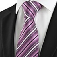 Kuss Krawatte New Striped Lila Jacquard Herren-Krawatte,  Hochzeit Souvenirs