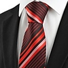 Kuss Krawatte New Striped Red schwarzem Jacquard-Mens-Krawatte,  Hochzeit Souvenirs