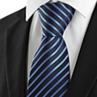 Kuss TieNew Striped blaue formale Business Herren-Krawatte,  die Hochzeits-Souvenirs