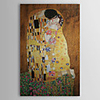 Kuss von Gustav Klimt Museumsqualitätsölgemälde mit Goldfolie 100% handgemalt