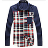 Kuwo All-Matched Lässige Plaid Shirt