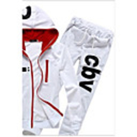 Kuwo beiläufige dünne Sport-Anzüge (weiß)