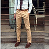 Kuwo beiläufigen dünnen Bleistift-Hosen-Mode (Khaki)