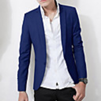 Kuwo beiläufiger dünner Blazer (Royal Blue)