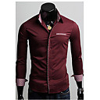 Kuwo dünne beiläufige Hemd-(Wein)