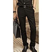 Kuwo dünne beiläufige Hosen-Anzug (schwarz)