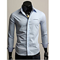 Kuwo dünne beiläufige Shirt (Hellblau)