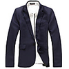 Kuwo Eine Schnalle Square Neck Blazer (Marine-Blau)