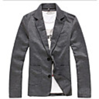 Kuwo Freizeit Slim-Fashion Blazer (dunkelgrau)