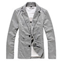 Kuwo Freizeit Slim-Fashion Blazer (hellgrau)