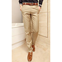 Kuwo Schlank Geschäfts-Art Anzug-Hose (Khaki)