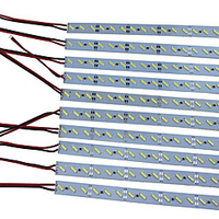 KWB 5m 10 0, 5 M LED Leuchtstäbe 360 LEDs SMD7020 10mm 10 Stück Weiß Tiktok LED-Lichtbänder 12 V / IP44 Lightinthebox