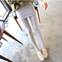 KYJ Frauen Solid Color Soft-Leggings mit Rock (weitere Farben)