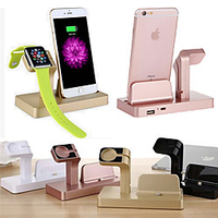 Ladegerät Station Kabelloses Ladegerät Für Apple iPhone 12 11 pro SE X XS XR 8 Samsung Glaxy S21 Ultra S20 Plus S10 Note20 10 Airpods 1/2 / Pro Universal Normal Lightinthebox