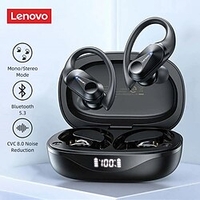 Lenovo LP75 Drahtlose Ohrhörer TWS-Kopfhörer 耳夹 Bluetooth 5.2 IPX5 Tiefer Bass Lange Akkulaufzeit für Apple Samsung Huawei Xiaomi MI Fitness Laufen Für den täglichen Einsatz Handy Auto Motorrad