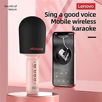 Lenovo M1 Handmikrofon,  kabellos,  Bluetooth-kompatibel,  Hifi-Klangqualität,  Karaoke-Artefakt,  Handy,  Live-Heim,  tragbar