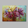 Ölgemälde handgemachte handbemalte Wandkunst Blumendekoration Dekoration gestreckter Rahmen fertig zum Aufhängen Lightinthebox