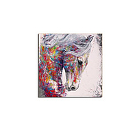 Ölgemälde handgemachte handgemalte Wandkunst moderne viele Arten Pferd abstrakte Hauptdekoration Dekor gerollte Leinwand kein Rahmen ungedehnt Lightinthebox