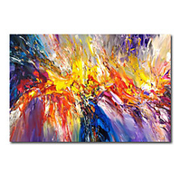 Ölgemälde handgemachte handgemalte Wandkunst modernes Aquarell Handwerk Malerei blaue abstrakte Dekoration Dekor gerollte Leinwand kein Rahmen ungedehnt Lightinthebox