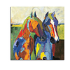 Ölgemälde handgemachte handgemalte Wandkunst modernes buntes Pferd große Hauptdekorationsdekor gerollte Leinwand kein Rahmen ungedehnt Lightinthebox