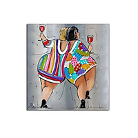 Ölgemälde handgemachte handgemalte Wandkunst zeitgenössische Frau Hauptdekoration Dekor gerollte Leinwand kein Rahmen ungedehnt Lightinthebox