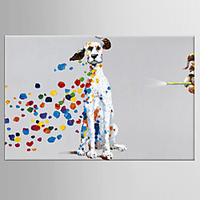 Ölgemälde handgemalt - Pop Art klassische moderne gestreckte Leinwand Lightinthebox