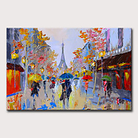 Ölgemälde handgemalte abstrakte Landschaft klassische moderne gerollte Leinwand ohne Rahmen gerollt Lightinthebox