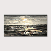 Ölgemälde handgemalte abstrakte Landschaft moderne gerollte Leinwand ohne Rahmen gerollt