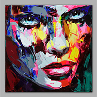 Ölgemälde handgemalte abstrakte Menschen moderne gerollte Leinwand ohne Rahmen gerollt