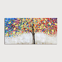 Ölgemälde handgemalte Landschaft moderne gerollte Leinwand ohne Rahmen gerollt Lightinthebox