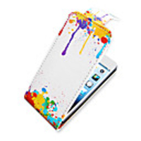 Ölgemälde Up-Down umdrehen PU-Leder Voll Bady Hülle für das iPhone 5/5S