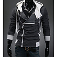 Mainiya angepasster Hoodie Pullover (dunkelgrau)