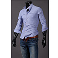 Mainiya Lässige Streifen Langarm-Shirt (blau)