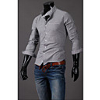 Mainiya Lässige Streifen Langarm-Shirt (Grau)