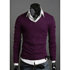 Mainiya Pullover mit V-Ausschnitt Velvet (Purple)