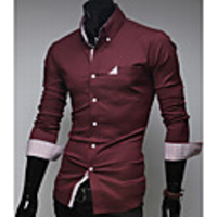 Mainiya Ständer Langarm-Shirt (Wein)