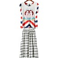 Maipinku Frauen Blumendruck Chiffon-Kleid