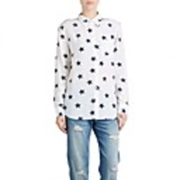 Maipinku Frauenrechts Ausschnitt Blumendruck Langarm-Shirt