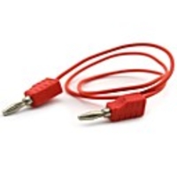 MaiTech Stacked Bananenstecker auf Bananenstecker-Test-Anlage (50cm-Kabel)