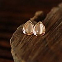 Maizi Frauen Champagne Katzenauge-Stein-Bolzen