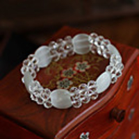 Maizi Frauen Doppel-Kristall-Armband jik-252