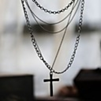 Maizi Frauen-Kreuz-Halskette