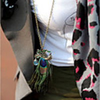 Maizi Frauen Peacoke Halskette jik-218