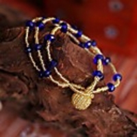 Maizi Frauen Royal Blue Cystal Handchain