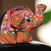 Maizi Frauen Thailand Elephant Ring Schlüssel jik-256 Farbe Zufalls