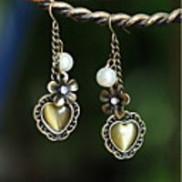 Maizi Frauen Vintage-Opal Ohrringe jik-229