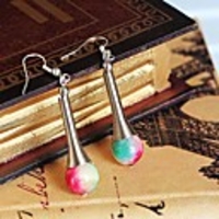 Maizi Frauen Water Color Print Ohrringe