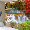 majestätische Wasserfallteppiche des modernen Landschaftsthemas Wandbehang dekoratives Tuch Hintergrundtuch Tuch Lightinthebox
