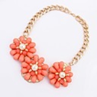 Maki Blumen übertreiben Frische Peach Halskette